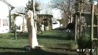 سليم يشاهد نادين أوديت تختنق بدسار ضخم ثم تأخذه في مؤخرتها