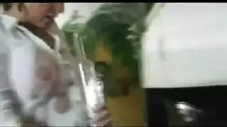 طرفة عين سخيف صديقة نموذجه أثناء الاختبار الجنسي