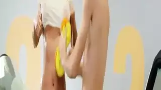 حديث جنسي قذر ووضعية كلابية قبل الغسيل