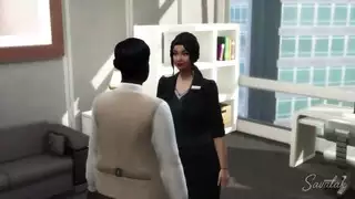 السكرتيرة العربية تحصل على قذف عميق من رئيسها التنفيذي الهندي