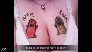 كسها الموشوم يحتاج زب صلب