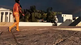 إله العالم السفلي أنوبيس يحفر شرموطة يائسة نيئاً