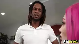 fiery red goes hardcore with intense throat fucking