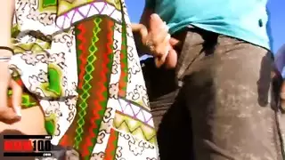 العربية السمين وقحة كارمن دياز مارس الجنس على الشاطئ