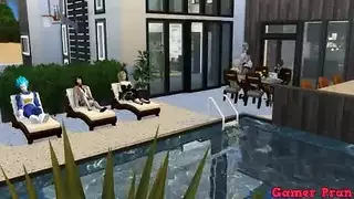 سكس عاطفي حاد: شقراء جميلة تأخذ القضيب في كل فتحة
