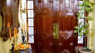 مستثار لمؤخرة العيد: هازل، كيمي وجاسمين في إباحية عيد الشكر