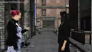 صغيرتي هايلي كيري في السراويل الطويلة هو الداعر أثناء امتصاص ديك ضخمة