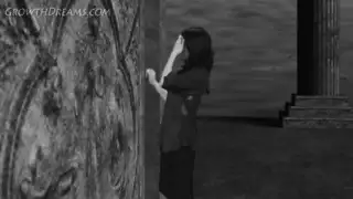 قضيب عملاق يمدد فتحتها الضيقة
