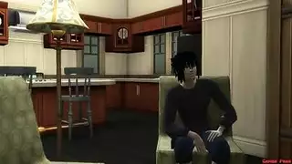 زوجة عرقي الجنس بوف اللسان عاري