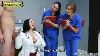 الفاتنة في المستشفى أنجيلا وايت بورن طبي هاردكور مع بيديه إس إم