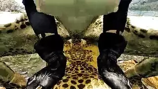 قضيب أسود ضخم يجعل مؤخرتها تتسع وتئن