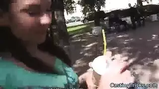 little hottie spreads her legs and begs for cum