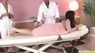 حفلة نكاح حلقة عميقة بلسان ضخم
