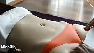 التدليك المثيرة تليها مع مرأة الجنس
