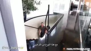 الابن السكران يستسلم لشهوات زوجة عمه الممحونة