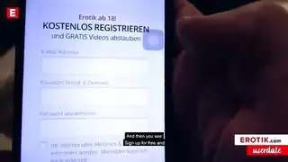 فم متلهف يلتهم فورًا عمودًا ضخمًا