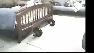 شقراء مقيدة تأخذ قضيب أسود في حلقها المتقيّء