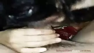 شرجي منزلي: رجل عربي يضرب المؤخرة الممتلئة لزوجته