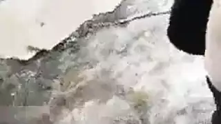 محجبة تخلع ملابسها وتأخذ زب في الأدغال