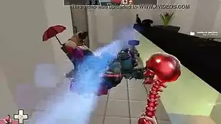 فتاة ورجل سخيف مثل مجنون طوال اليوم، بينما لا أحد يراقبهم في العمل. فتاة ورجل سخيف مثل مجنون طوال اليوم، بينما لا أحد يراقبهم في العمل.